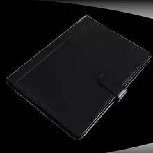 Работа руководителя женщина мужчина pu кожаная папка на молнии бизнес Органайзер держатель для документов кольцо Биндер Черный/Красный