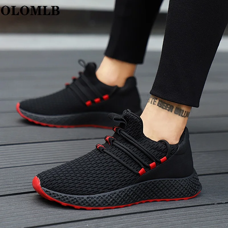 Mens Shoes F_Gotal Mesh Running Shoes Lace Up Cushioning Ultra Light Breathable Sneaker Casual Walking Footwear 