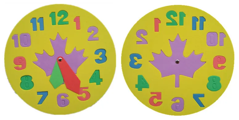 Дети украшение «сделай сам» Часы Обучение Образование игрушки весело математическая игра для детская игрушка Подарки 3-6 лет GYH