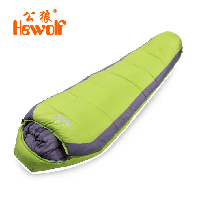 

Hewolf 220*80*50cm 210TSpring spinning Sleeping Bag Ultralight Camping hiking Quilt Sleeping Bag color random send