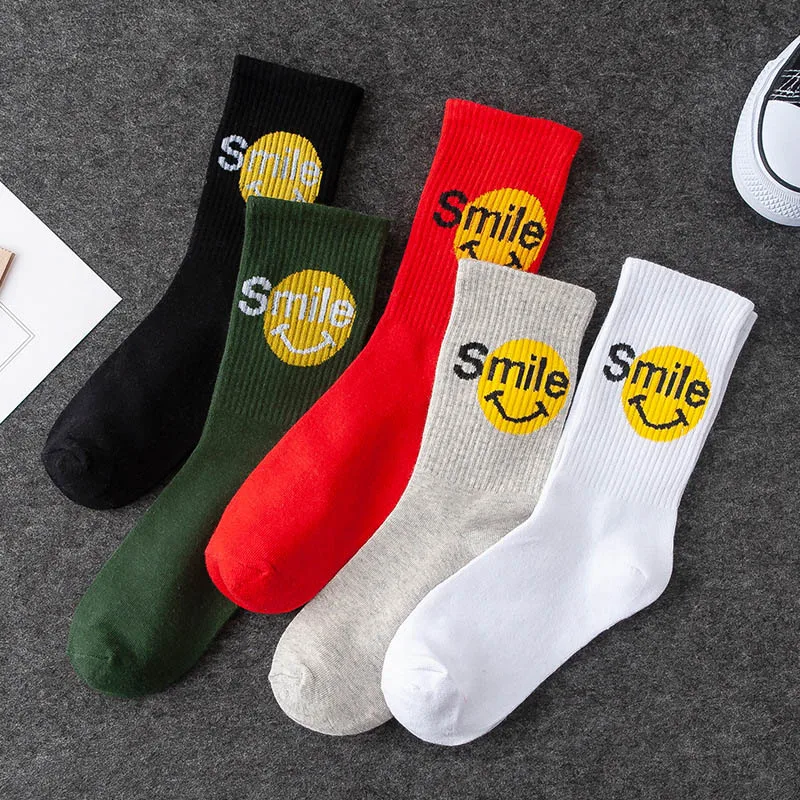 6 пар носки унисекс Harajuku круто Skateborad короткие носки Книги по искусству Для женщин Для мужчин модные хлопковые носки Hipster со смайликом носки
