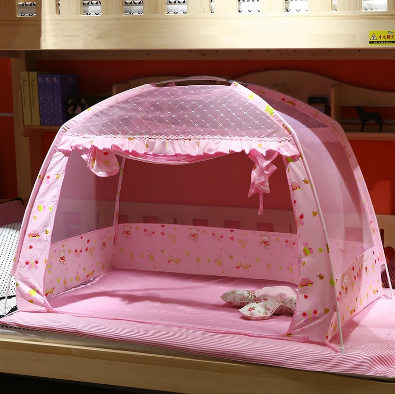 Розовая/синяя летняя детская кровать москитная сетка складная кровать для детей москитная сетка переносная детская кровать навес детская кроватка сетка палатка