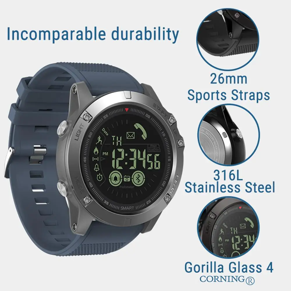

EastVita 24h All-Weather Monitoring Smart Watch for IOS Android Watch Zeblaze VIBE3 Rugged Smartwatch 33-month Standby Time r25