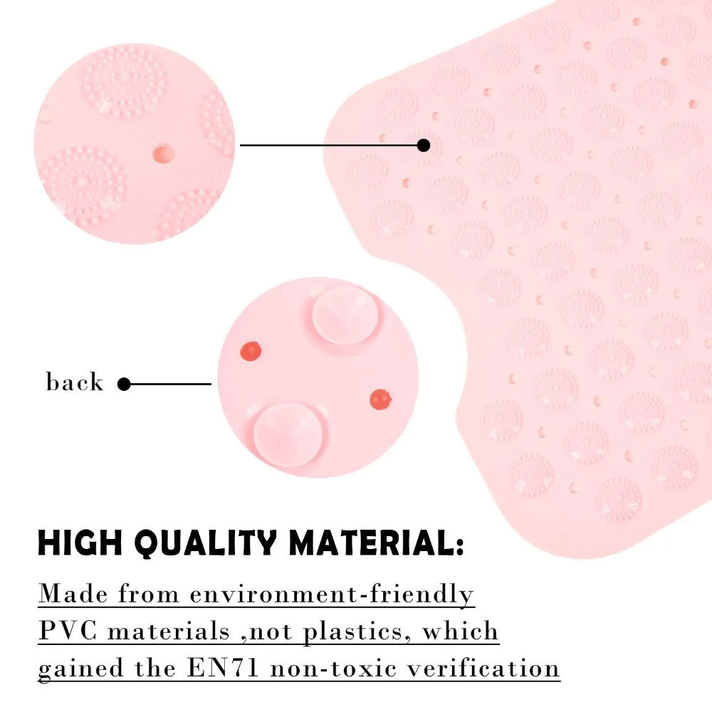 40 см x 100 см Экстра длинный коврик для ванной нескользящие антибактериальные присоски безопасный Коврик для ванны