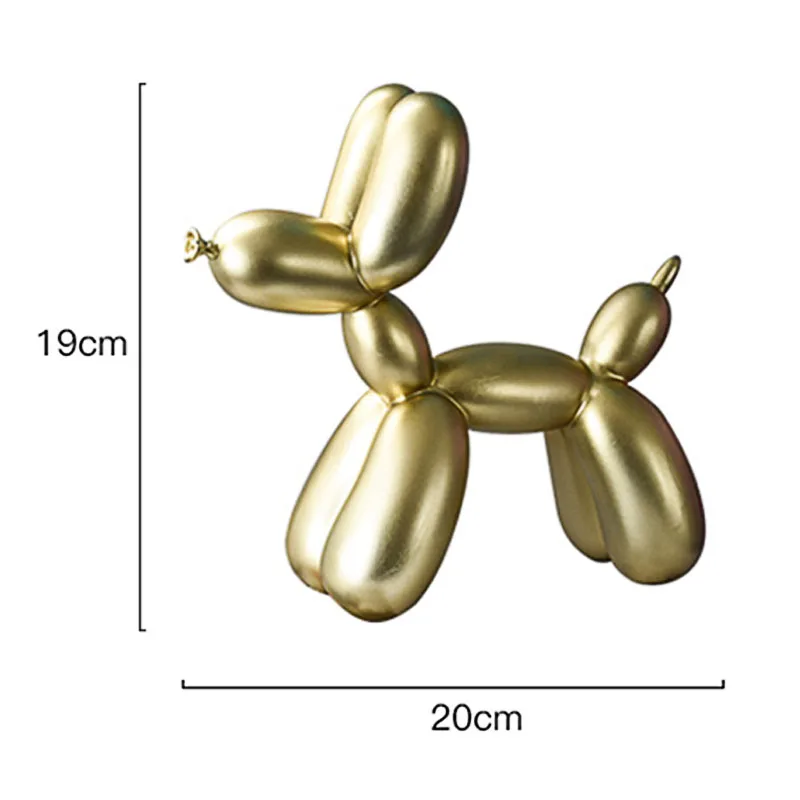 Современная статуя собаки Jeff Koon с воздушным шаром, абстрактная скульптура, модная статуя собаки с воздушным шаром, скульптура из смолы, художественная статуя, украшение дома, подарок