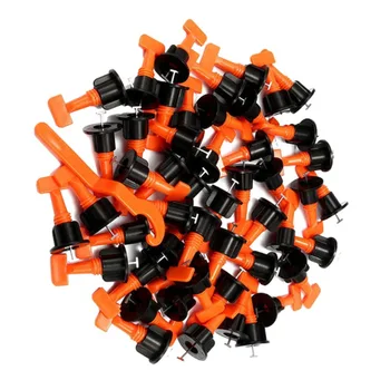 

50Pcs/Set 3-16MM Floor Ceramic Leveler Tools T lock Leveling System Kits For Tiles Reusable Leveling System Kit