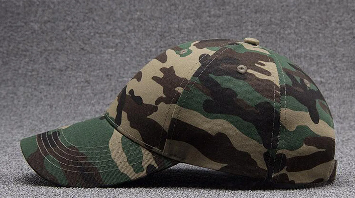 Wholesale 6pcs Classic Camo Baseball Caps for Spring Summer Men Outdoor
