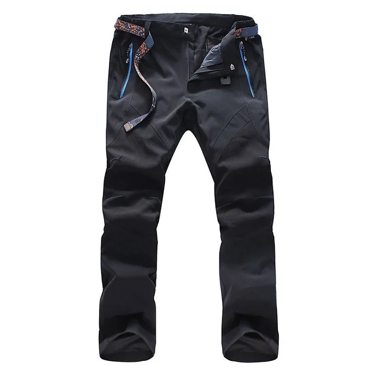 NaranjaSabor летние мужские быстросохнущие брюки, мужские повседневные брюки, водонепроницаемые мужские брюки для бега, Весенняя Мужская брендовая одежда 5XL - Цвет: Black