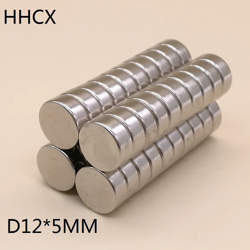 

50pcs/lot disk magnet 12*5 mm N35 Strong Disc NdFeB magnet 12x5 mm Permanent Neodymium magnet 12mm x 5mm