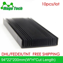 Светодиодный алюминиевый радиатор в виде пластины растут свет радиатор охлаждение Охладитель Fit транзистор IC теплопроводность светодиодный радиатор Электроника