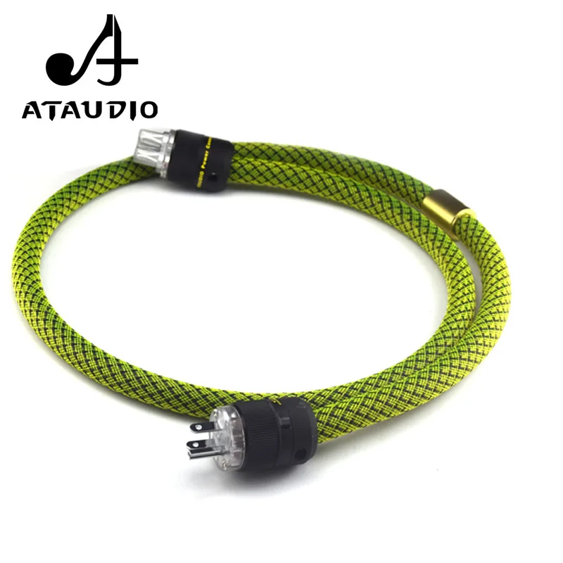 ATAUDIO кабель питания Hi Fi 6N высококачественный шнур из чистой меди с американской