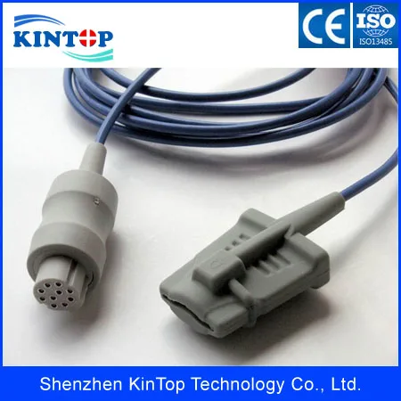 2pcs/lot Compatible New GE-Ohmeda Datex 10pin connector spo2 sensor OXY-F4-N Silicon Soft Tip Oximeter 3M AS/3 CS/3 |
