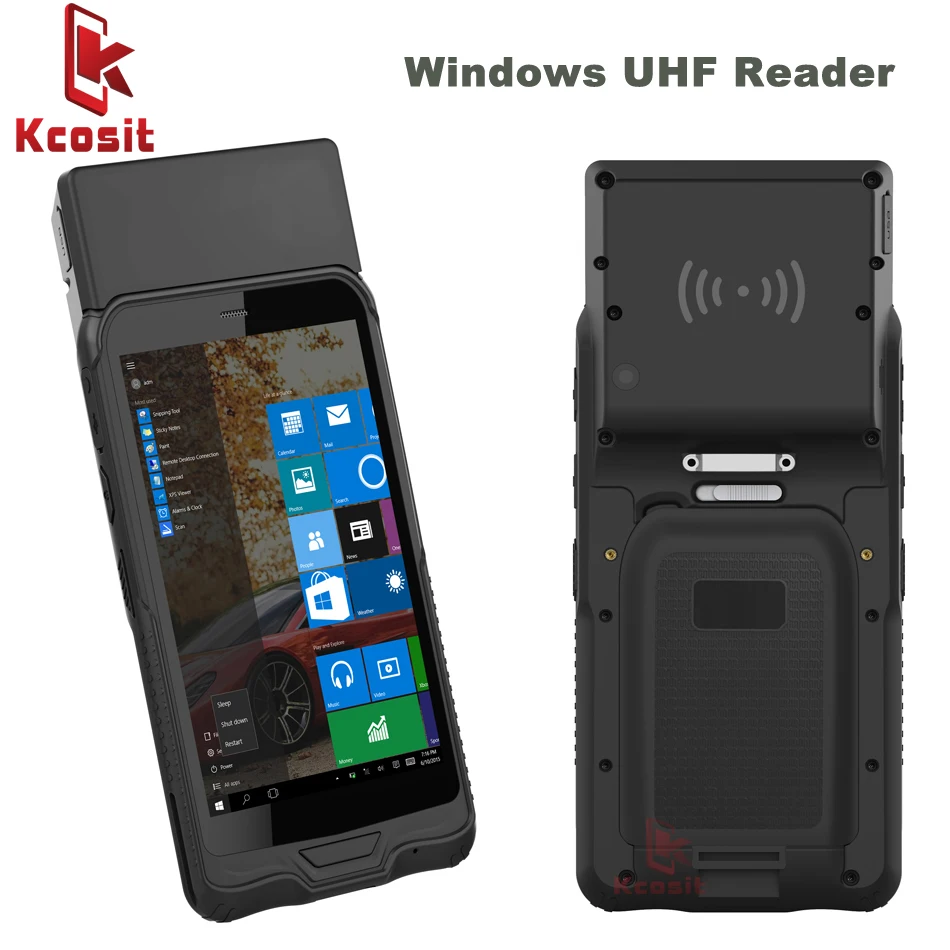 K62UH UHF считыватель Windows 10 сканер RFID промышленный планшет мини мобильный ПЭВМ КПК ударопрочный пылезащитный склад логистика
