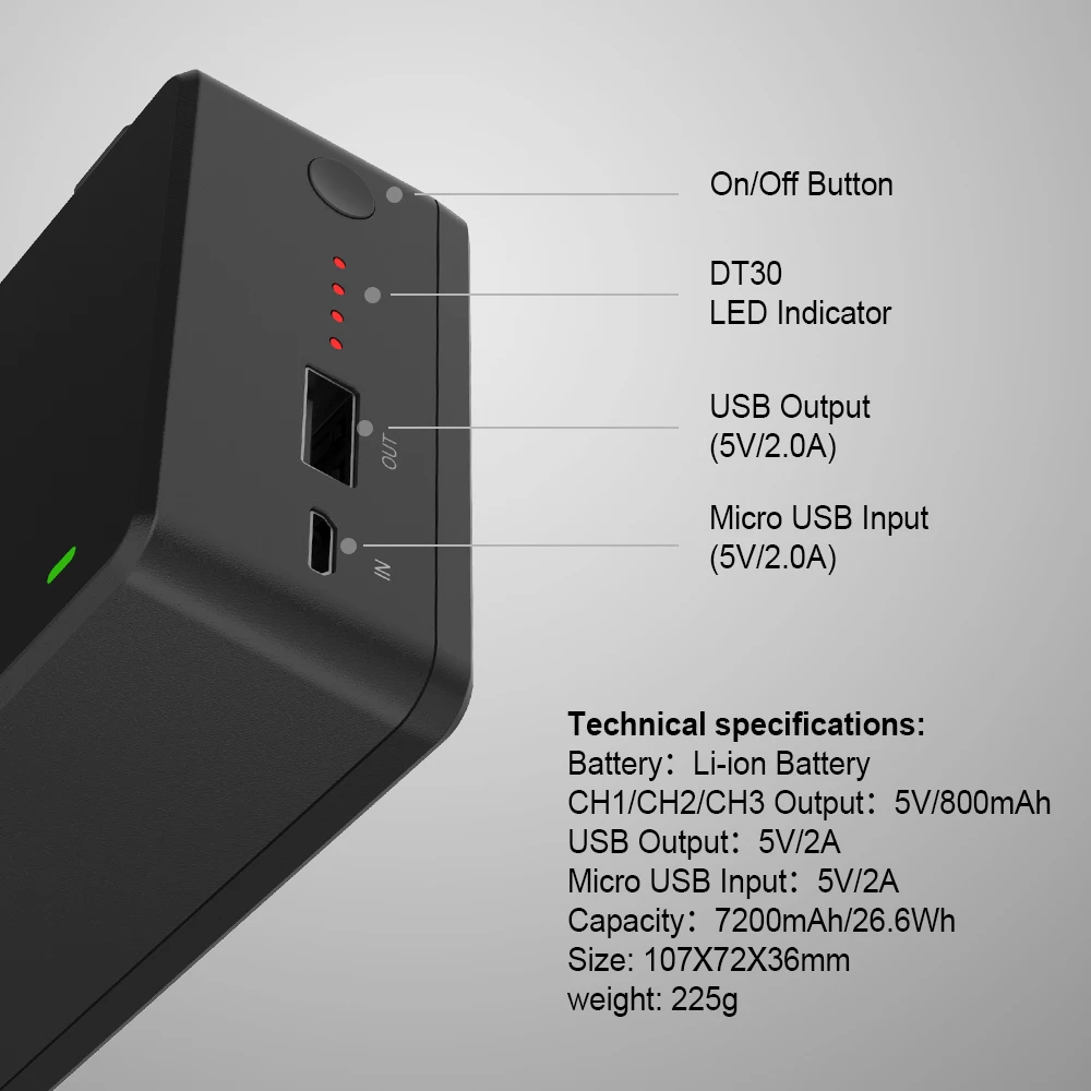 Smatree зарядное устройство для DJI Tello Quadcop портативная зарядная станция, зарядка 3 батареи Быстрая зарядка