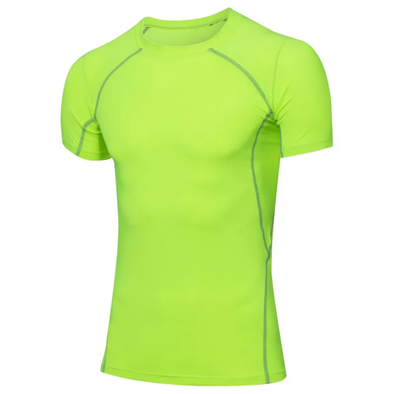 3.1     29.99、Men's Short Sleeve T-Shirt Outdoor Sports Tights T-Shirt Fitness Running Short Sleeve Stretch Sweat-absorbent T-Shirt