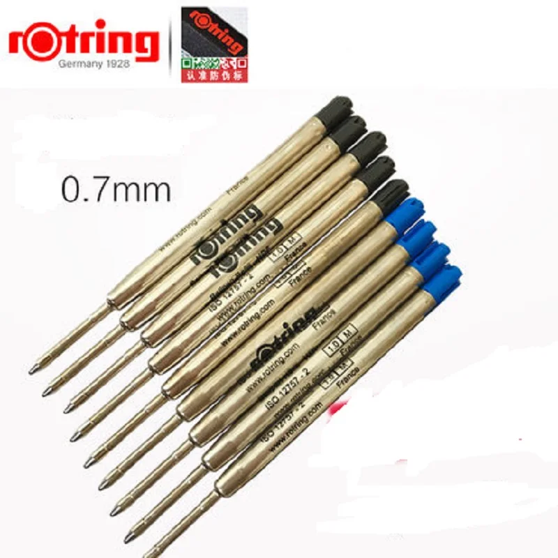 Немецкая оригинальная шариковая ручка rotring заправка синяя и черная G2