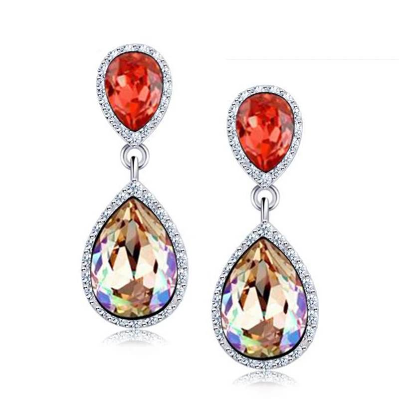 Женские серьги с синим кристаллом 5 цветов|earrings for women|fashion earrings womenearrings women fashion |
