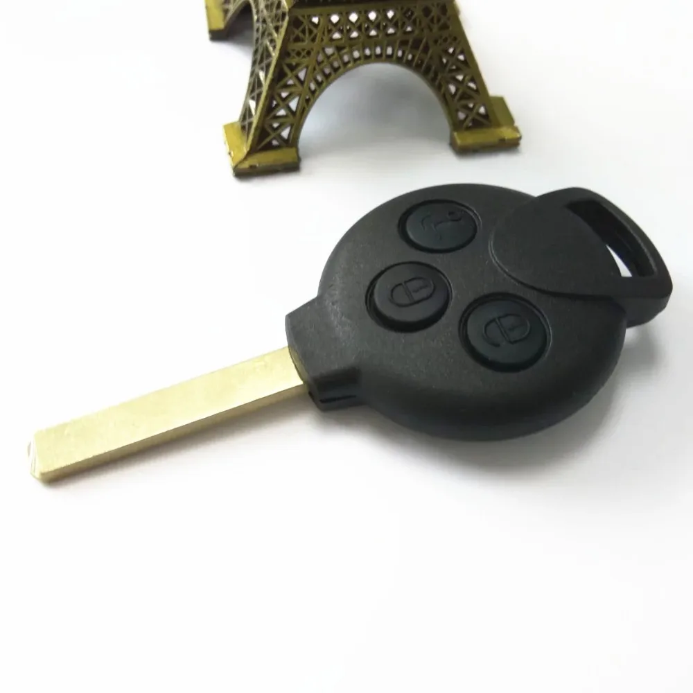 Совершенно новая Замена Корпуса Smart Remote Key Case Fob 3 Кнопка для Mercedes Benz Fortwo|button brand|button