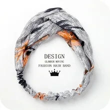 1 шт. милая и красивая женская волос широкополая Женская мытье набивным рисунком G0503