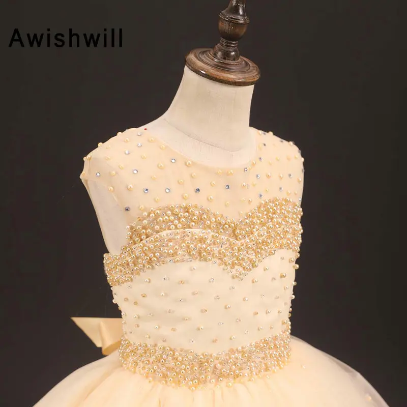 Бальное платье Платья с цветочным узором для девочек на свадьбу Vestidos Daminha Детские