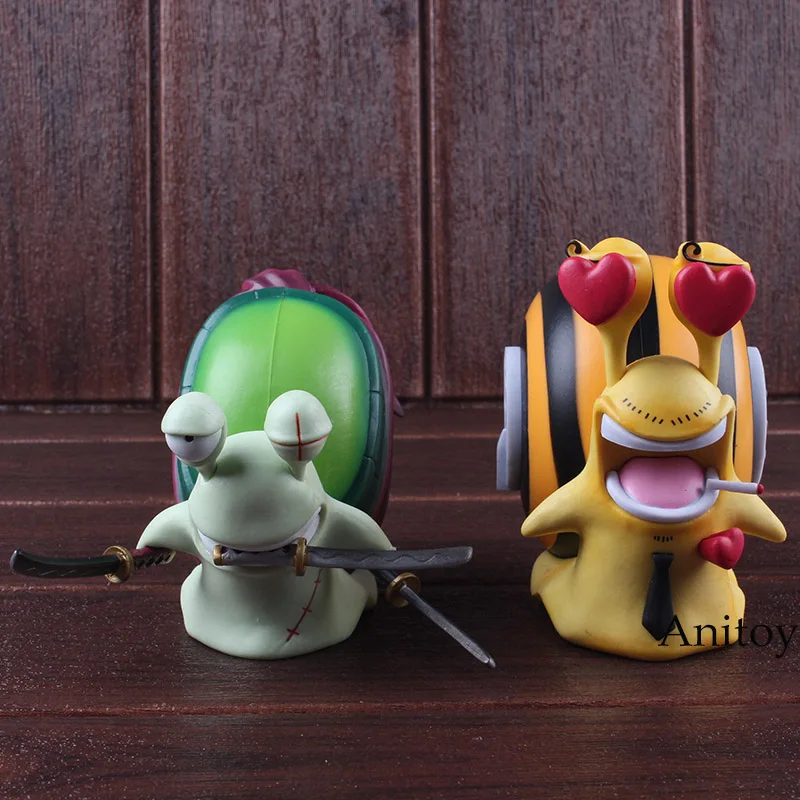 

One Piece Figure Zoro + Sanji Den Den Mushi Phone PVC Vinsmoke Sanji Roronoa Zoro Action Figure Model Toys for Boys 2pcs/set