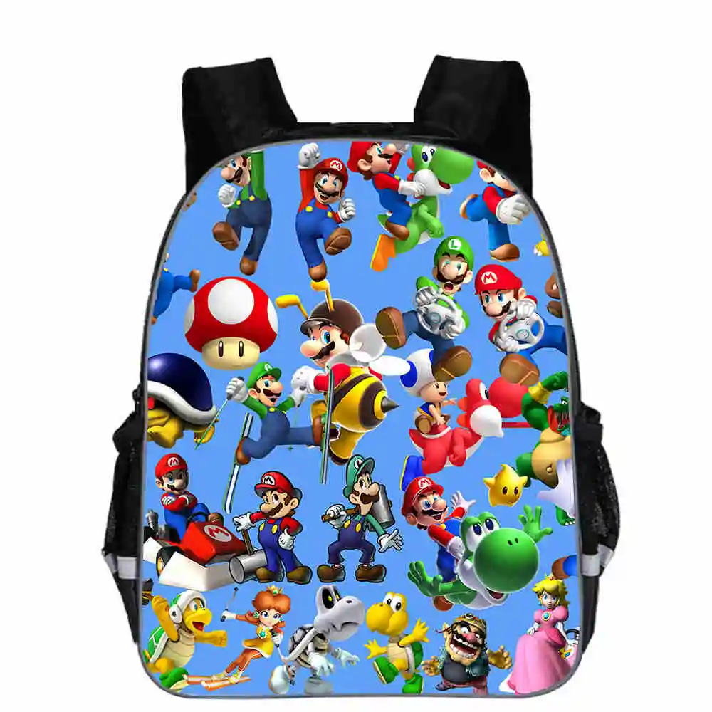 

Super Mario Backpack Animal Anime Game Sn Bros Casual Personalized School Bags Toddler Boys Girls Teenager Mochila Bolsa
