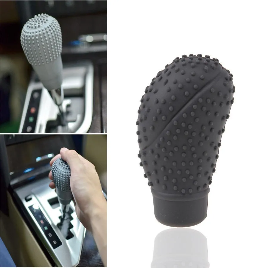 Auto Oval Shaped Silicone Gear Shift Knob Nonslip Protector for Volvo ReCharge Heico Caresto T6 Toyota Infiniti V60 S60 XC60