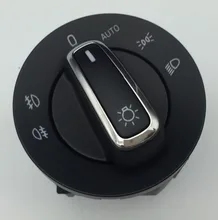 Для Skoda Yeti Chrome Авто Фар Выключатель Автоматический Туман Свет Лампы Ручка Регулятора 5LD 941 431 C