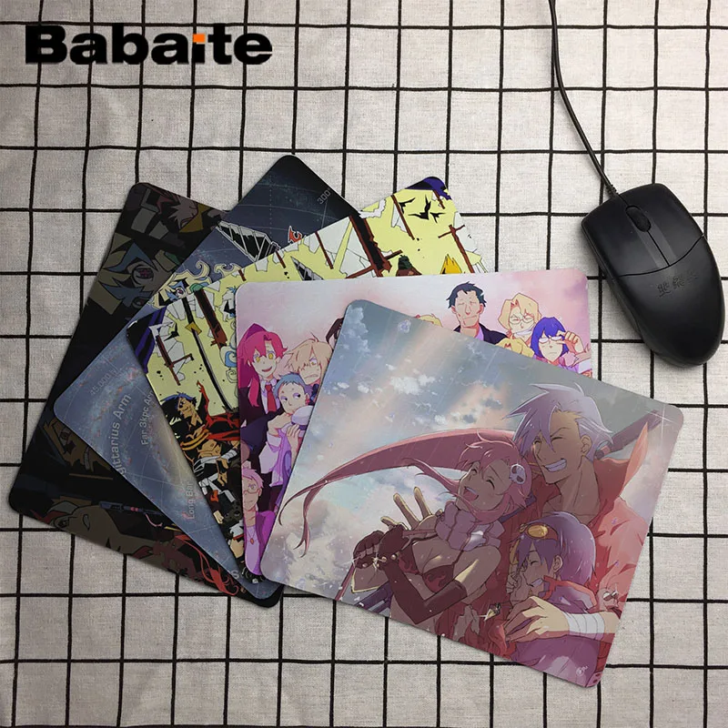 Большой коврик для мыши Babaite Tengen Toppa Gurren Lagann компьютерный ПК размер 18x22 см