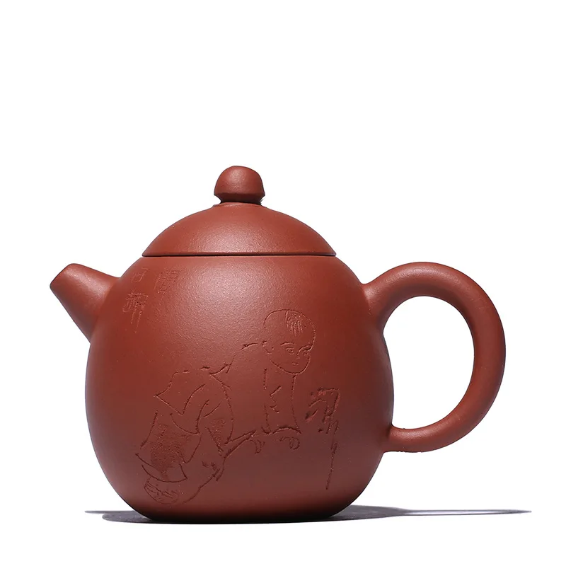120CC Yixing purple sand teapot undressed handmade pot drinkware gift