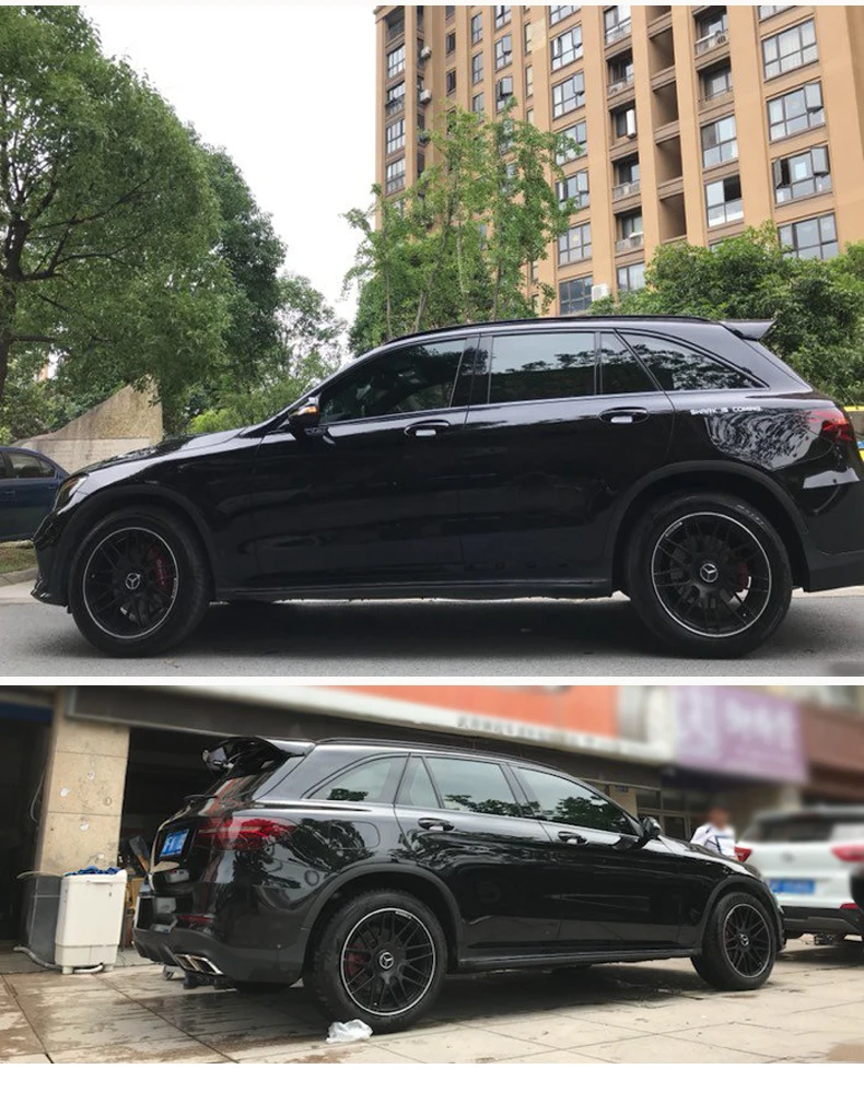 Для Mercedes benz GLC X253 GLC260 C43 GLC200 GLC250 GLC300 заднее стекло крыло высокое качество ABS спойлер грунтовкой или DIY краски