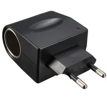 220V AC to 12V DC Car Cigarette Lighter Wall Power Socket Plug Adapter Connector Converter High Qaultiy