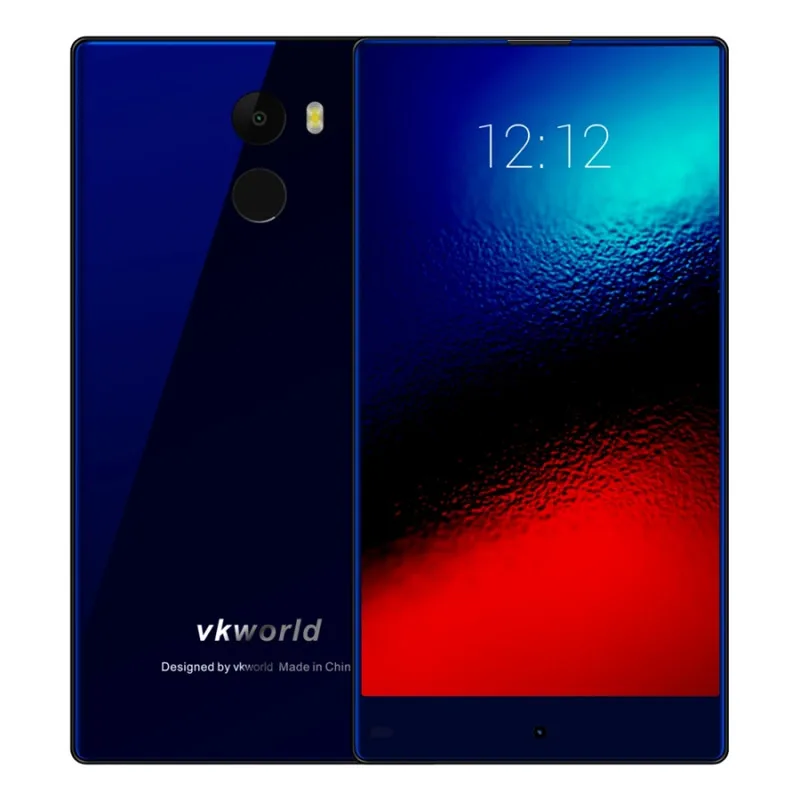 LTE 4 г VKworld Mix Plus 3 Гб 32 смартфон отпечатков пальцев разблокирована 5,5 дюймов Android 7,0 MTK6737 ядра Dual SIM мобильные телефоны - Цвет: Синий