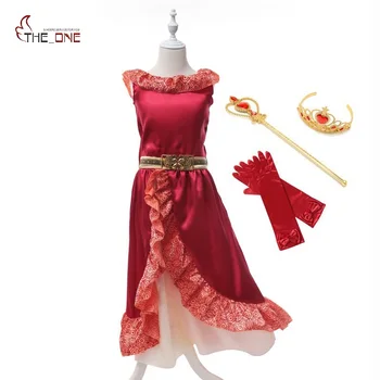 

MUABABY Girl Fancy Dress Elena Princess Costume Children Girl Elena Cosplay Clothes Kids Christmas Party Dancing Dress