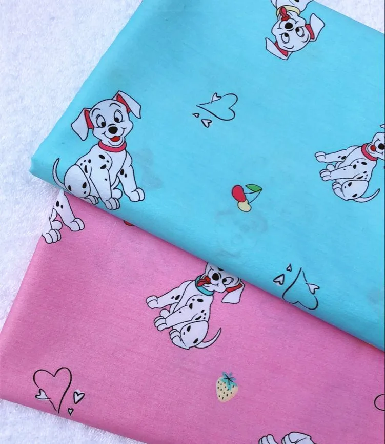 160*100 см мультяшная собака 101 далматинцев хлопчатобумажная ткань детская одежда/Сделай сам ручной работы ремесло постельные принадлежности домашний кошелек из ткани одеяло