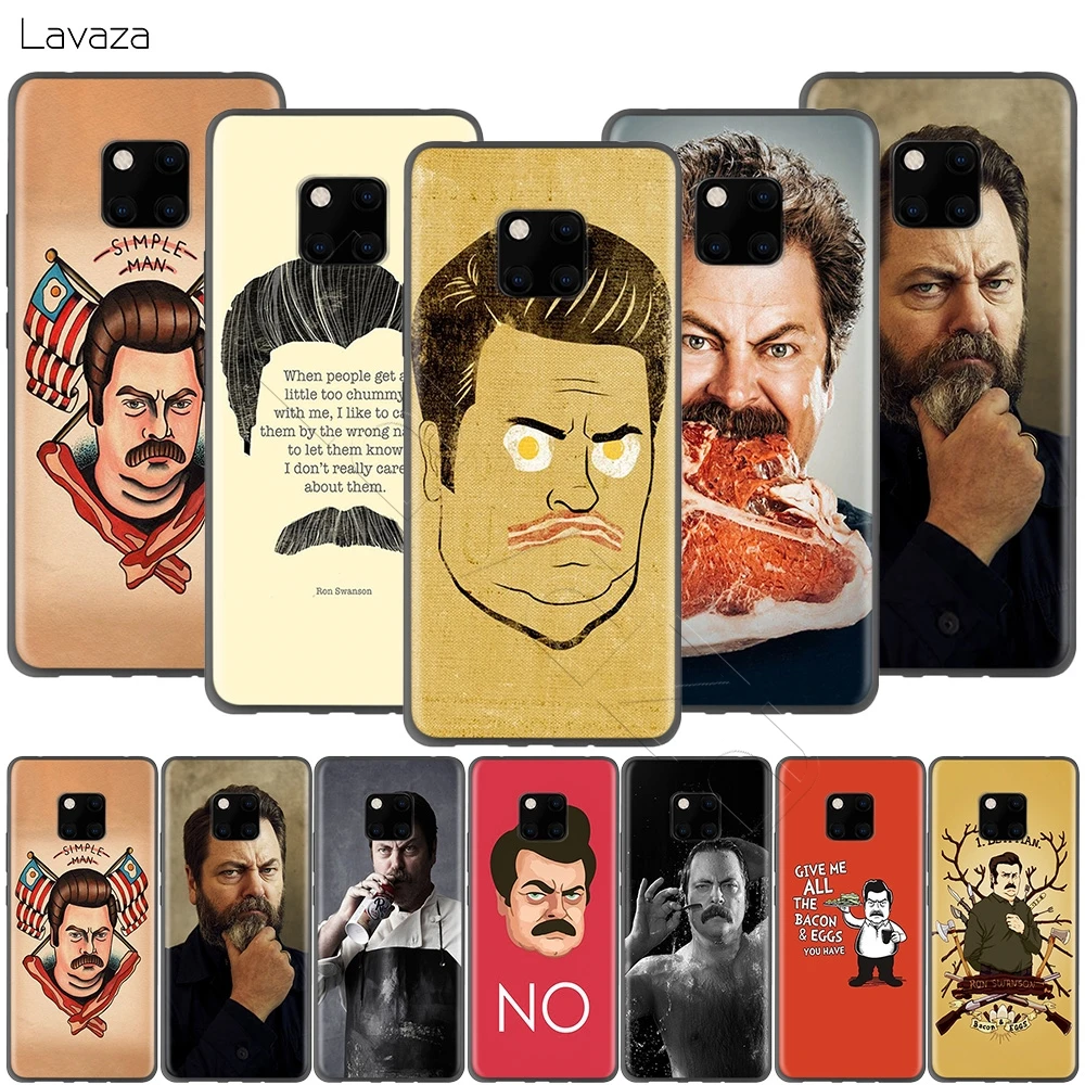 Чехол Lavaza Ron Swanson для Huawei Honor 10 9 8 8x 8c 7x 7c 7a Note Nova 3 3i Lite Y9 Y7 Y6 | Мобильные телефоны и