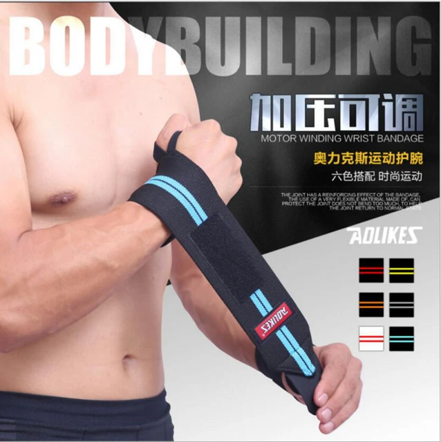 1 Pair Weightlifting Wristband Sport Professional Training Hand Bands