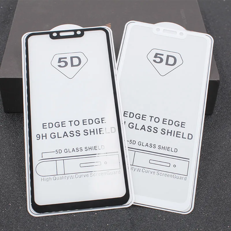 

New 5D Full Glue Full Cover Tempered Glass Screen Protector Film For Huawei Honor 8X 10 Lite 8A 7X Mate 20 X 20 Lite Nova 4