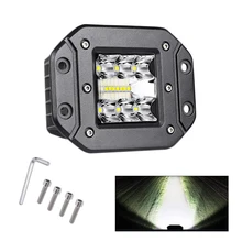 Buy Car Led Bar 1x 5inch 39W Flush Mount Pods Driving Fog Off Road LED Work Light Styling Flood Offroad Light For Jeep Truck SUV ATV Free Shipping