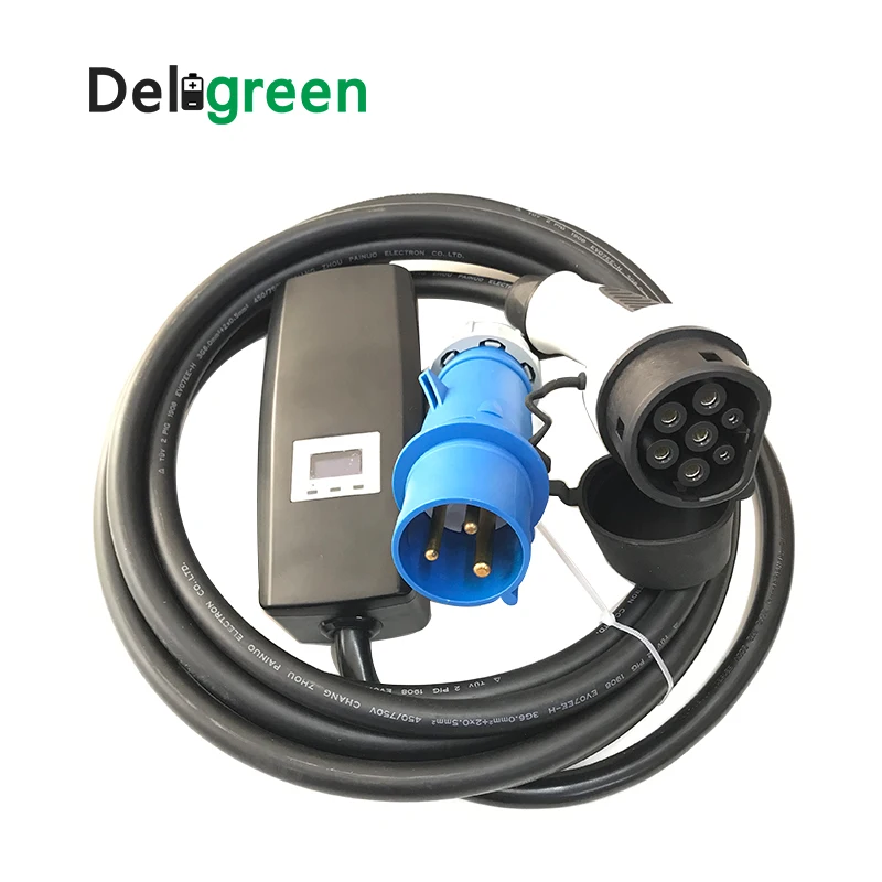 7 кВт EV зарядное устройство тип 2 Уровень регулируемое EVSE DC домашнее настенное s 32A