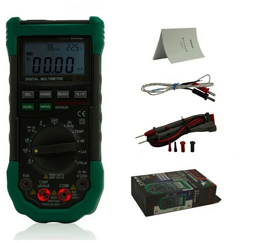 

Digital Multimeter Mastech MS8229 5in1 Lux Sound Level Humidity