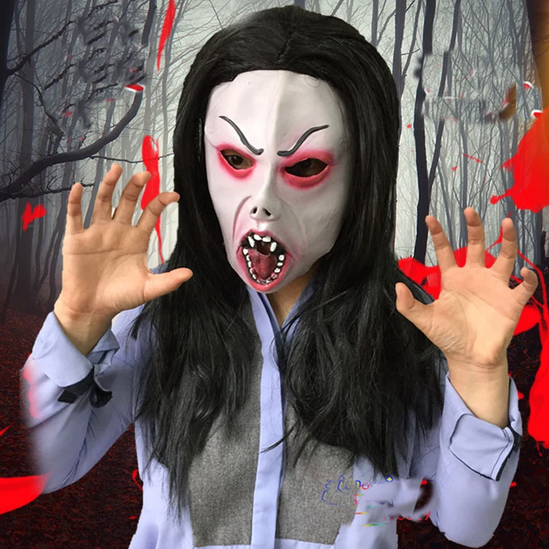 scary vampire latex mask full face zombie horror masquerade adult ghost movie halloween costumes fancy dress - Scary Vampire Halloween Costumes scary vampire latex mask full face zombie horror masquerade adult ghost movie halloween costumes fancy dress - Scary Vampire Halloween Costumes