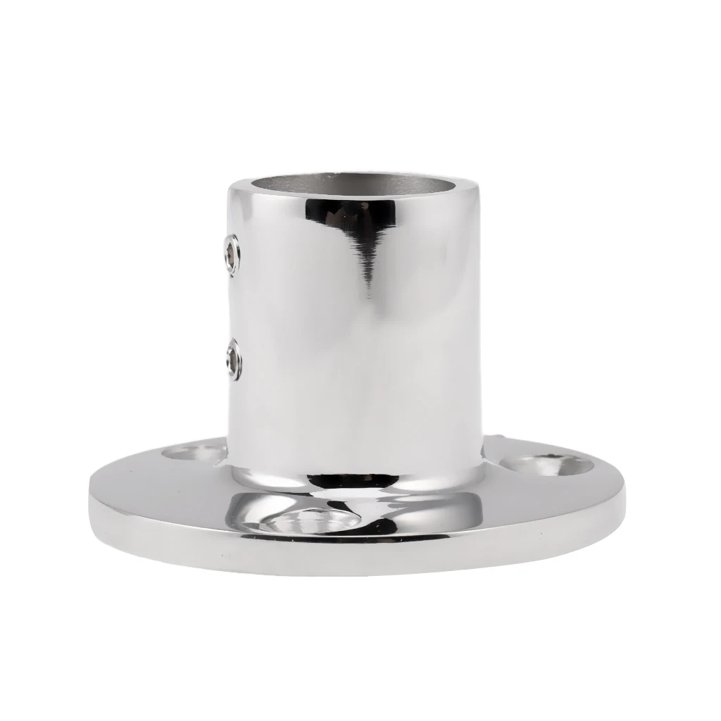 Boat Rail Fitting Stanchion Base Mount for 25mm Tube Boat Hardware Parts Accessories Support cylindrique Montante base redonda