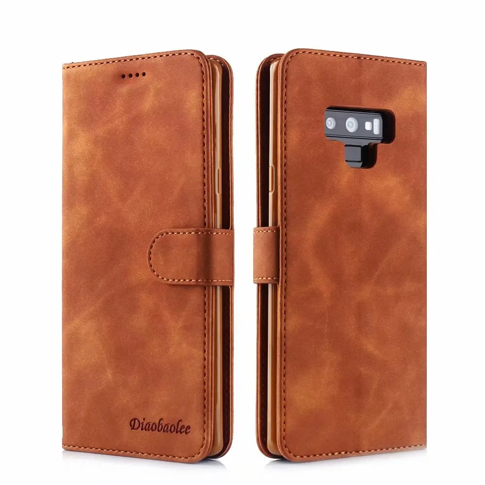 For Samsung Samsun Galaxy Note 9 8 Note8 Leather Flip Book Wallet Stand Phone Case Etui Caso Cover For S9 S8 S 9 Plus Coque 2