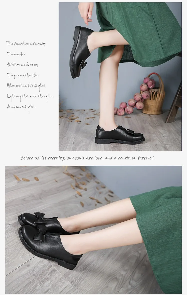 VALLU/ г.; Новое поступление; женская обувь на плоской подошве; обувь из натуральной кожи с бантом и круглым носком на платформе; Цвет Черный; большой размер 10