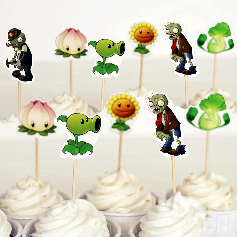 3bagx24 72pcs Cool Plants Vs Zombies Theme Party Supplies Cartoon