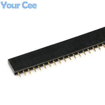 

10 pcs Pitch 2.54mm 1*40 Pin Female Single Row Pin Header Strip 40P
