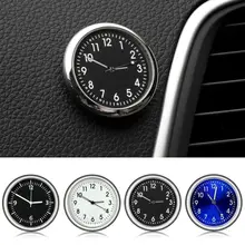 

1Pcs Mini Luminous Car Auto Air Vent Stick-On Clock Interior Quartz Analog Watch Gift Car Styling For Toyota Nissan Honda Ford