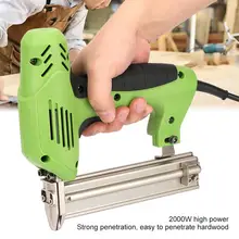 Grampeador 2000 Вт Электрический прямой гвоздь пистолет обрамление Такер гвоздильники силовые штапельные пистолеты инструмент CN штекер 220 В заклепки пистолет инструмент