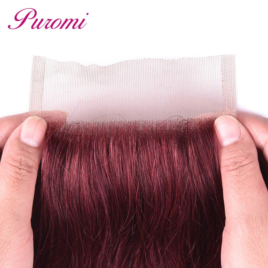 Puromi 3 Bundle Deals Brazilian Hair with Closure Haar Extension 99j Straight Hair with Closure Non Remy Extension Cheveux Puromi 3 Bundle Deals Brazilian Hair with Closure Haar Extension 99j Straight Hair with Closure Non Remy Extension Cheveux